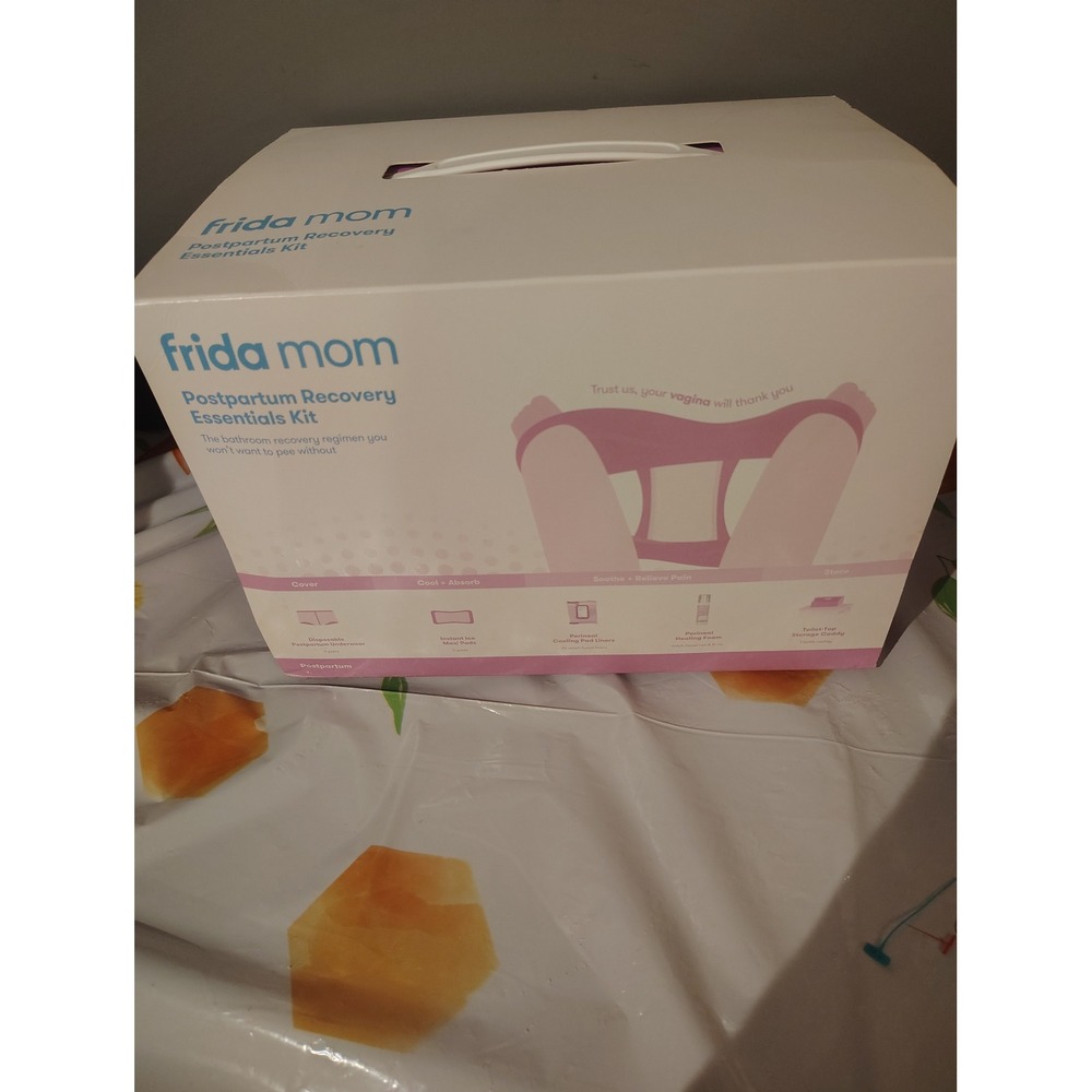 Frida Mom Postpartum Recovery Essentials Kit 5 Step Regimen with Storage Caddy